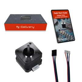 AZDelivery Nema 17 Stepper Motor 12 V 28 Nm 1.8° 2-Phase Hybrid Stepper Motor with 1 m Cable, Compatible with Arduino, 3D Printers, CNC Machines and Robotics