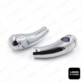 SMT-Custom Chrome 1" inch Handlebar 3.5" inchs Risers Handle bar Risers Compatible With Harley Davidson Softail Heritage Classic Cruisers Choppers Metrics Victory [B075CZGLSB]