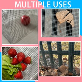 304 Sturdy Stainless Steel Mesh 15.8in X 10ft, 1/4 inch Mesh Wire Mesh Roll, 23 Gauge Hardware Cloth Never Rust, Hard&Heat Resisting, Easy to Cut, for Attic Vent, Crafting and More DIY Projects