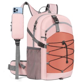 25L Hiking Backpack for Women Men, Lightweight Small Travel Backpack Waterproof, Daily Use with Waist Strap and Phone Pocket