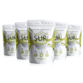 Matcha Suri | Matcha Green Tea Drink Mix | 3.53 oz | 5 Pack, 3.54 Ounce (Pack of 1)