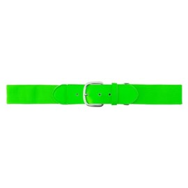 Champion Sports Baseball/Softball Uniform Belt - Comfort Nylon Stretch Fit Uniform Belt - Durable Leather Tab - Youth "18-32 Inches" - Neon Green