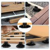 GoldPig 12 Pack Adjustable Deck Support Pedestal, Shed Foundation Base