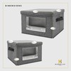 HOMELUX THEORY Hard Shell China Storage Containers for Dishes, 2pcs