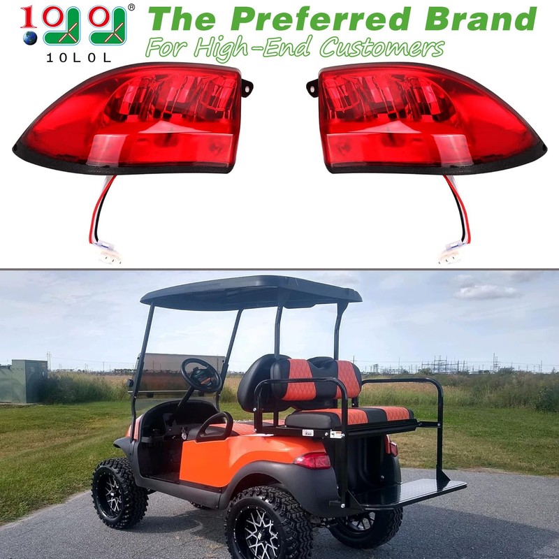 10L0L Golf Cart Tail Lights for Club Car Precedent 2004-Up
