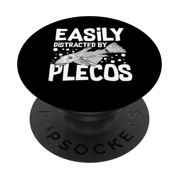Plecostomus Pleco Fish Aquarium Food Tank Zebra Cave PopSockets with