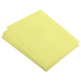 TOP-VIGOR 50 Sheets Origami Paper, A4 Coloured Paper Double Sided, Craft Paper, Handmade Coloured Paper, Copy Paper for DIY Paper Drawing Cutting, Colorful Origami Paper, Light Yellow