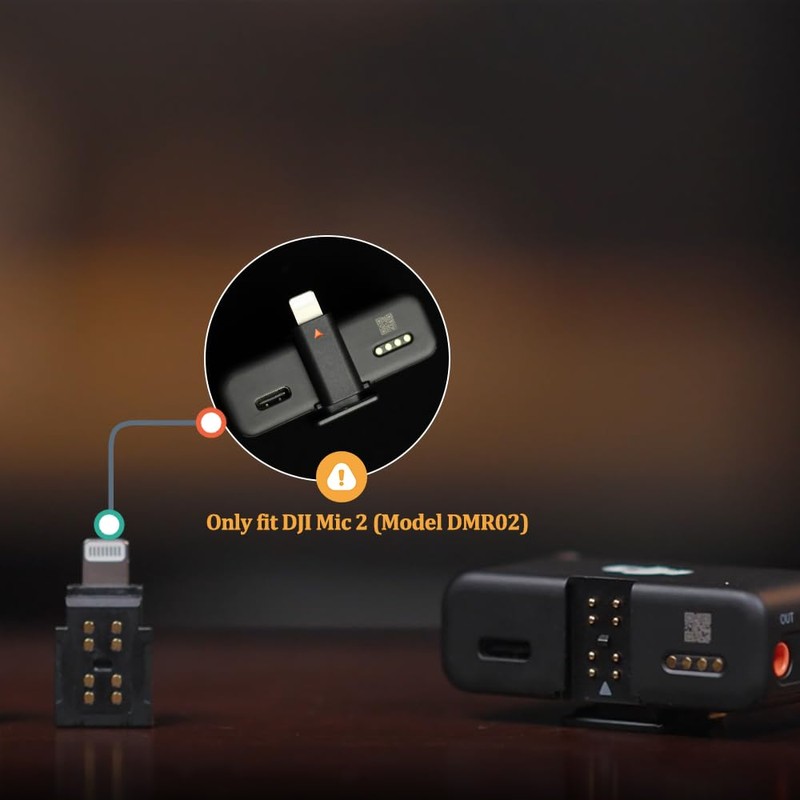 iMusk Original OEM Lightning Adapter for DJI Mic 2 Receiver