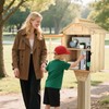 Ruomi1y Little Library Box Outdoor Free Library Kit,Double Literature Little