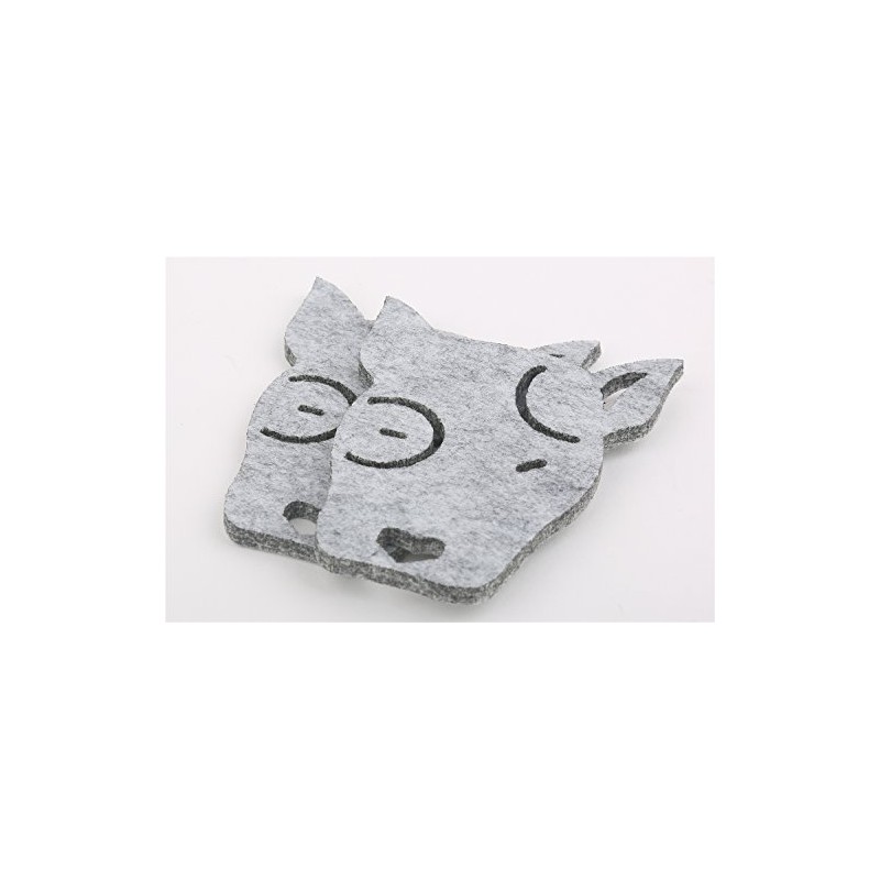 Dulce Cocina Love Paw Polyester Felt Coasters - 2 Designs