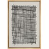 SIGNWIN Framed Canvas Print Wall Art Black Grid Mid-Century Collage