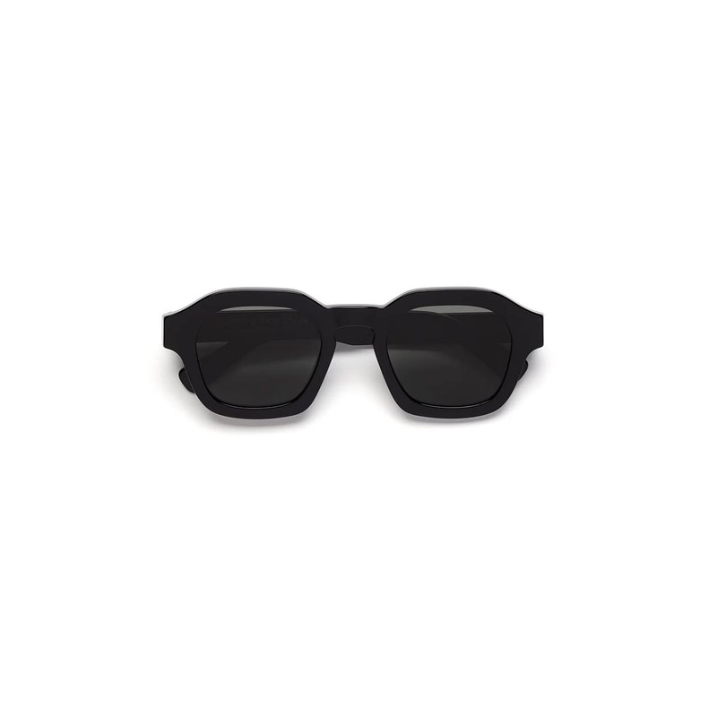RETROSUPERFUTURE Hexagonal Sunglasses Saluto 9FP Black 53mm