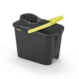 Mery Dish Drainer Grey 38 x 26 x 33 cm Bucket with Draining Board Plastic