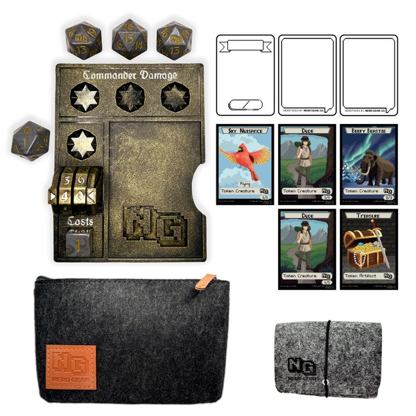 Nerd Gear Commander Essentials Kit, Ultimate Gift for MTG Commander