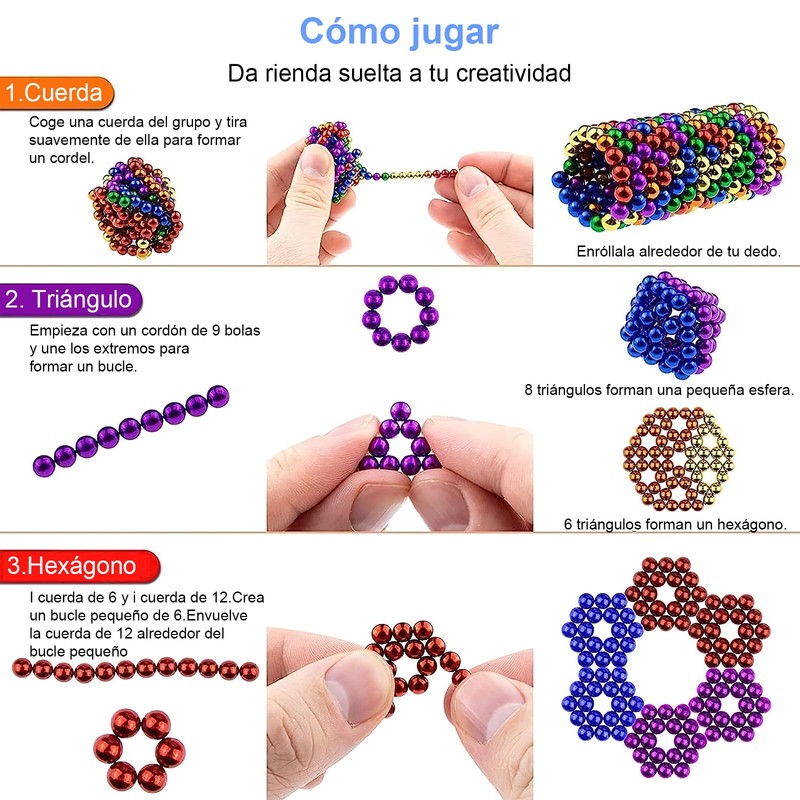 SHANDABULIU 252 Pcs Juguetes Apilables, Bolas de Colores para Aliviar