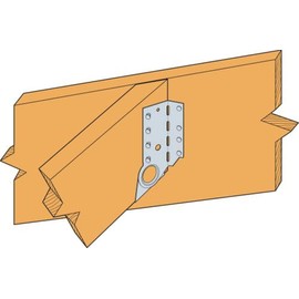 Simpson Strong-Tie LSSJ28LZ LSSJ ZMAX Face-Mount Adjustable Light Slopeable/Skewable Jack Hanger for 2x8, Left