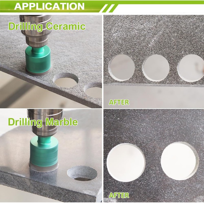 Diamond Tile Core Drill Bits - FACHLICH 28MM 2pcs Triangular