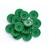 GANSSIA 1 Inch (25mm) Round Flatback Buttons Sewing Dark Green