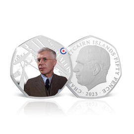 The Koin Club RAF Dambusters 80th Anniversary Royal Air Force Colour Coin 50p - Barnes Wallis