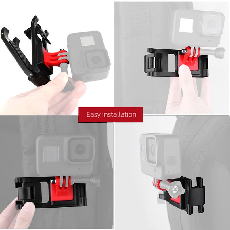 Universal Backpack Clip Adjustable Shoulder Bag Belt Fixed Base for