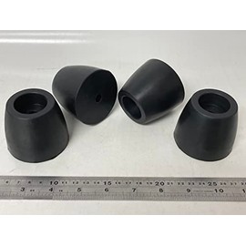 4 pcs, Extra Large Rubber Feet, 2" Tall 2.5" Wide, Heavy Duty Industrial Bumper, Round Vibration