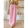 Acelitt Womens Casual Striped Loose Wide Leg Pants Drawstring Elastic