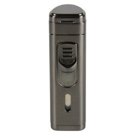 Hammersmith Ballistic Quad-Flame Torch Lighter- Gunmetal/Black
