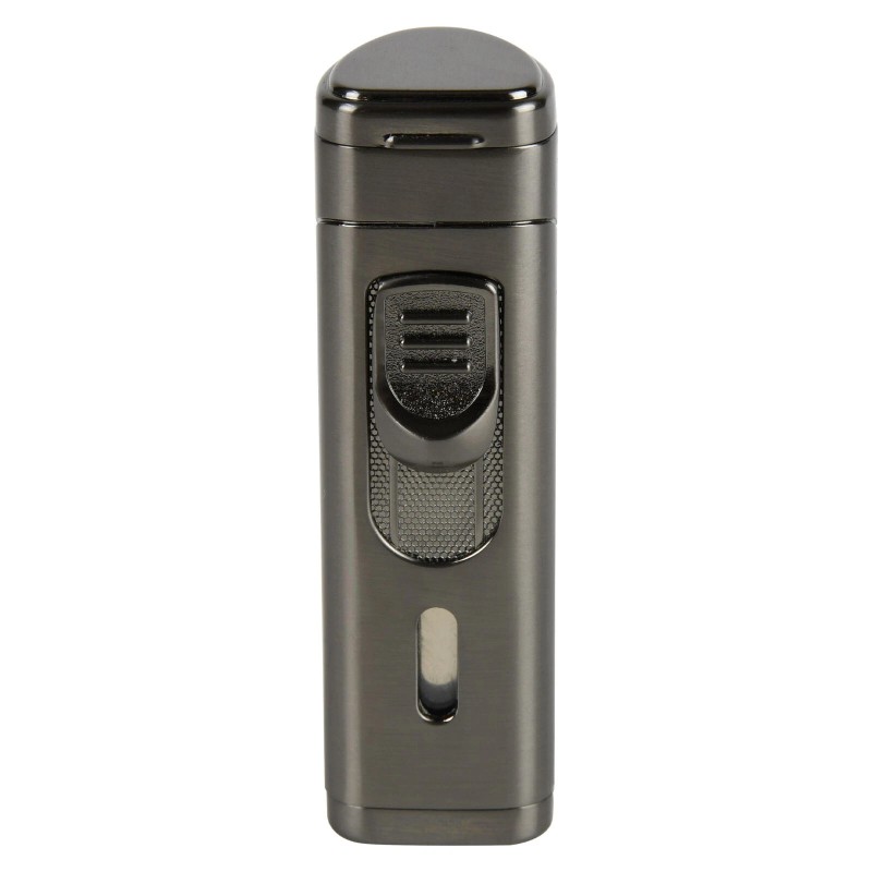 Hammersmith Ballistic Quad-Flame Torch Lighter- Gunmetal/Black