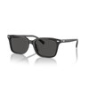 COACH Men's HC8398U Universal Fit Square Sunglasses, Transparent Dark Grey/Grey