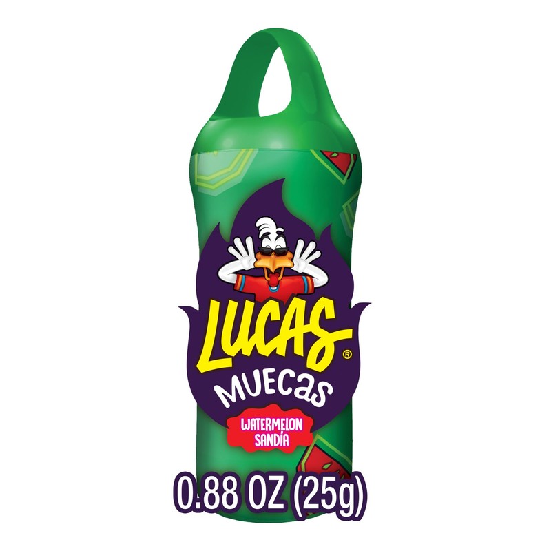 Lucas Muecas Lollipop Watermelon Flavor Candy, 0.96oz - 10 Pieces