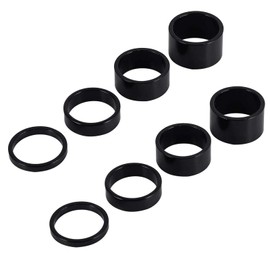 8 Piece Bicycle Stem Spacer Set Handlebar Spacer Black Spacer Stem Spacer Rings Bicycle Handlebar Spacer Headset Spacers Spacers Spacers Ahead Spacer 1 1/8 Inch for Road Bike MTB