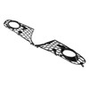 2pcs Front Bumper Fog Light Grille 5K0853665 Black Mesh Replacement