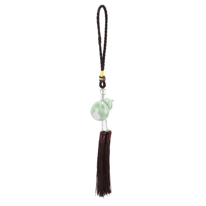 Gourd Key Chain Porcelain Beads DIY Attractive Decorative Light Weight