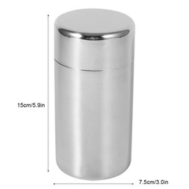 TOPINCN Stainless Steel Tea Tins Canister Food Storage Container Home Kitchen Canisters Loose Leaf Tea Tin for Tea Coffee Sugar Storage (L)