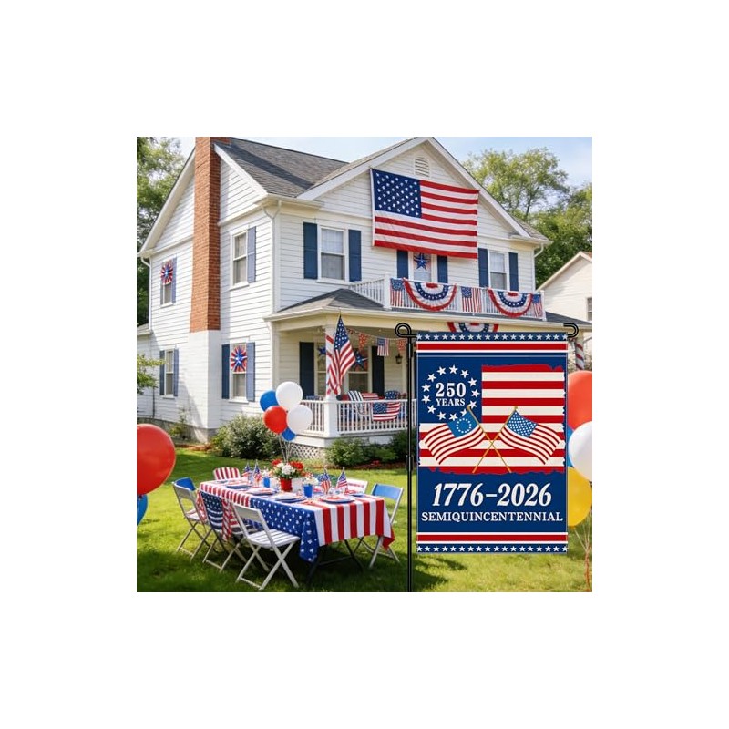250th Anniversary USA Garden Flag – Celebrate 250 Years of