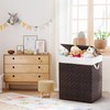YOUDENOVA Handwoven Laundry Basket Hamper with Removable Liner Bag and