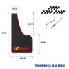 QUYDDC Universal Rubber Mud Flaps Mudguards, All Weather Anti Freezing,