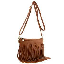 Small Fringe Crossbody Bag with Wrist Strap