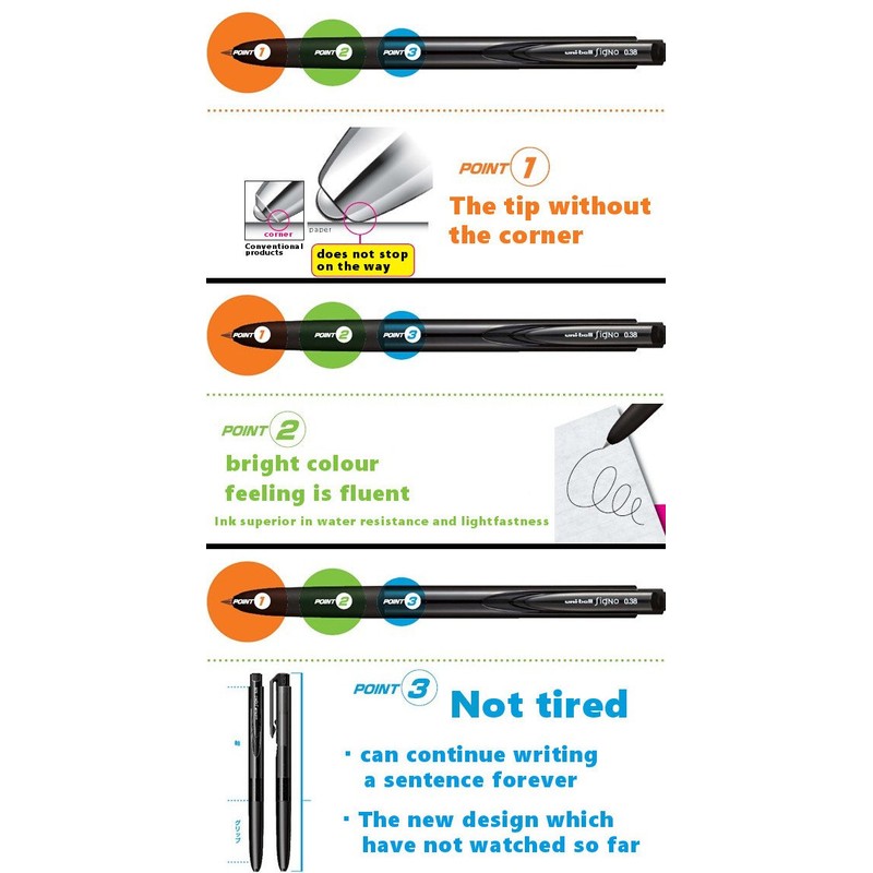 Signo RT1 Retractable Gel Ink Pen, Ultra Micro Point 0.28mm,
