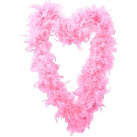 FEATHER GARLAND FOR CHRISTMAS. 180CM / 5.9FT PINK XMAS DECORATIONS. CHRISTMAS TREE TINSEL/PINK FLUFFY TINSEL. PACK OF 1