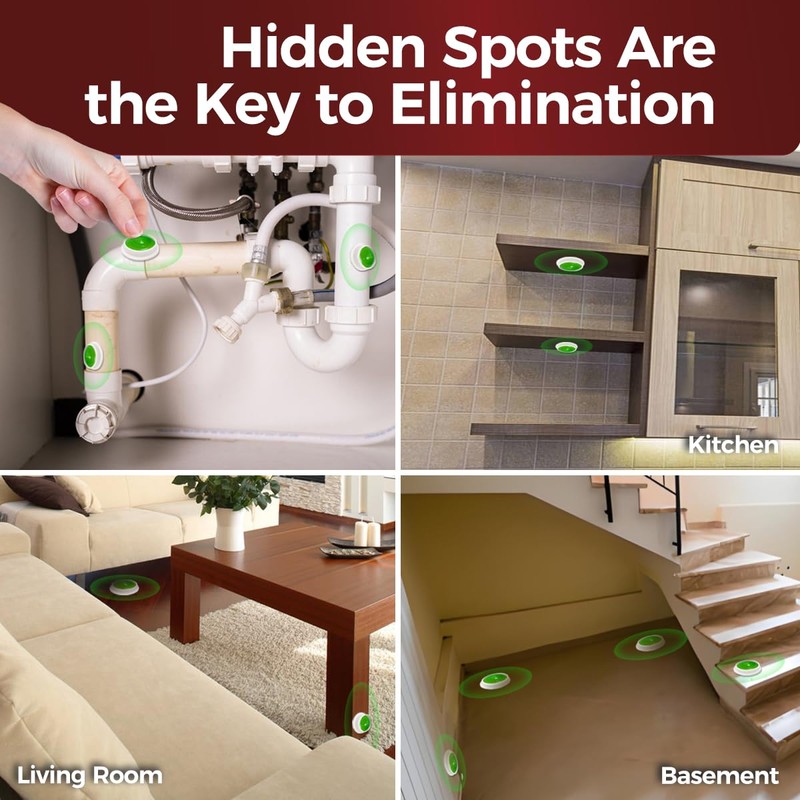 20 Pack Roach Killer Indoor Infestation, Powerful Attraction Cockroach Bait