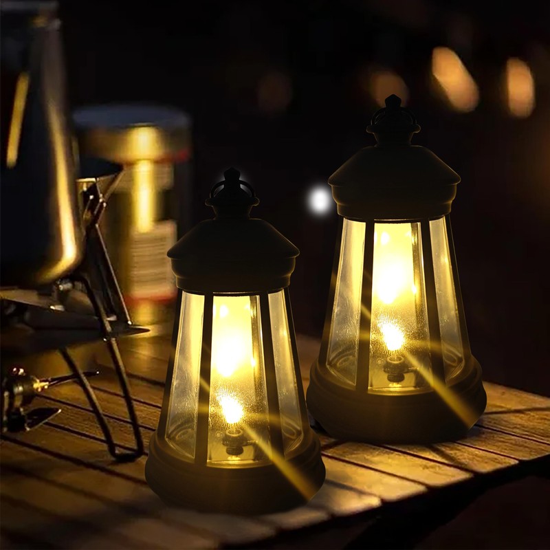 VIOYOUNS 2Pack Mini Solar Lantern Lights Replacement - Garden Decor