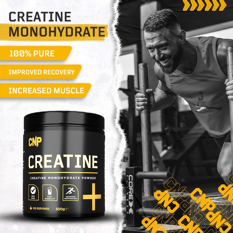 CNP Professional Creatine Range, 500g / 250g Creatine Monohydrate Powder,