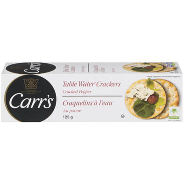 Carr's Table Water Crackers Cracked Pepper 125g
