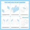 Jumping Spider Enclosure, Acrylic Terrarium with Partition Divider (1-2 Compartments),
