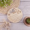 Hello World Elephant Birth Announcement Sign – Wooden Baby Name