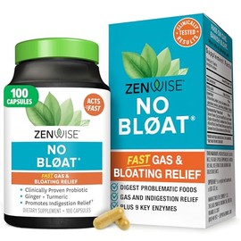 Zenwise no bloat Probióticos enzimas digestivas 100 caps sfn                                                                                          