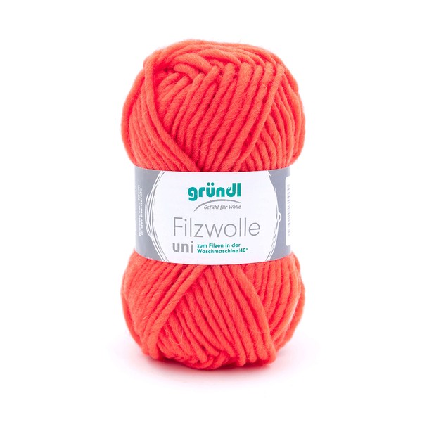 Gründl Plain Felt Wool (Wool for Felting, Knitting and Crocheting,