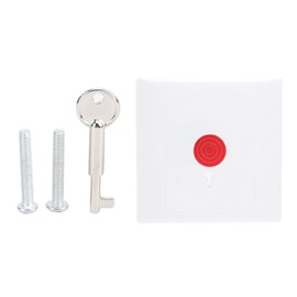 Simple Design Wired Emergency Panic Alarm Button, Home Security Intelligent Door Access Property Switch with Key 250V