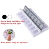 Black & White - Pill Box 7 Day with 14